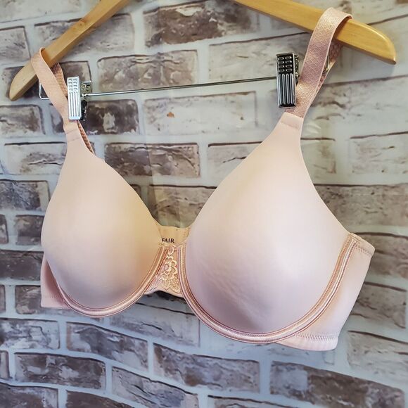 Vanity Fair Bra 40C Pink Adjustable Straps Back Hook Wired - Picture 2 of 9